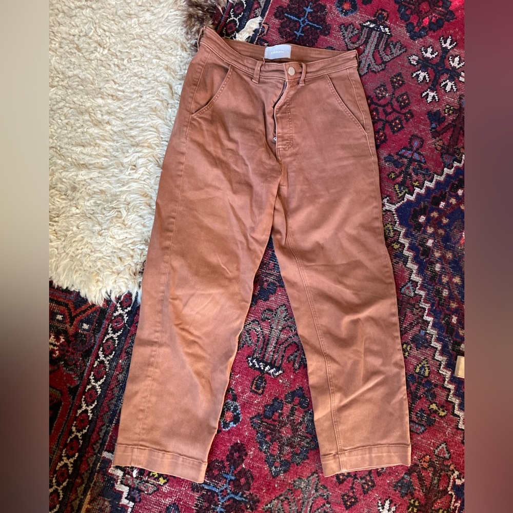 Everlane Dark Brown Straight Leg Pants 10